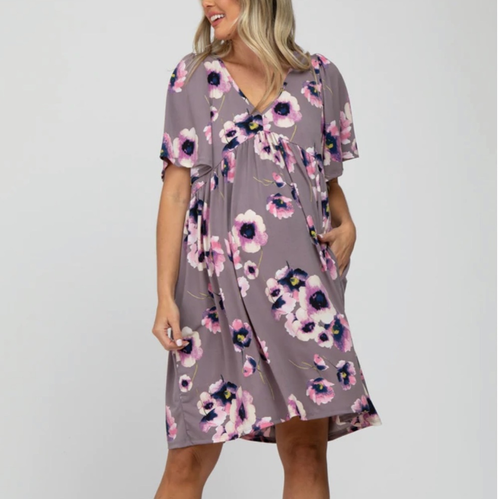 Pink Blush Maternity Dress